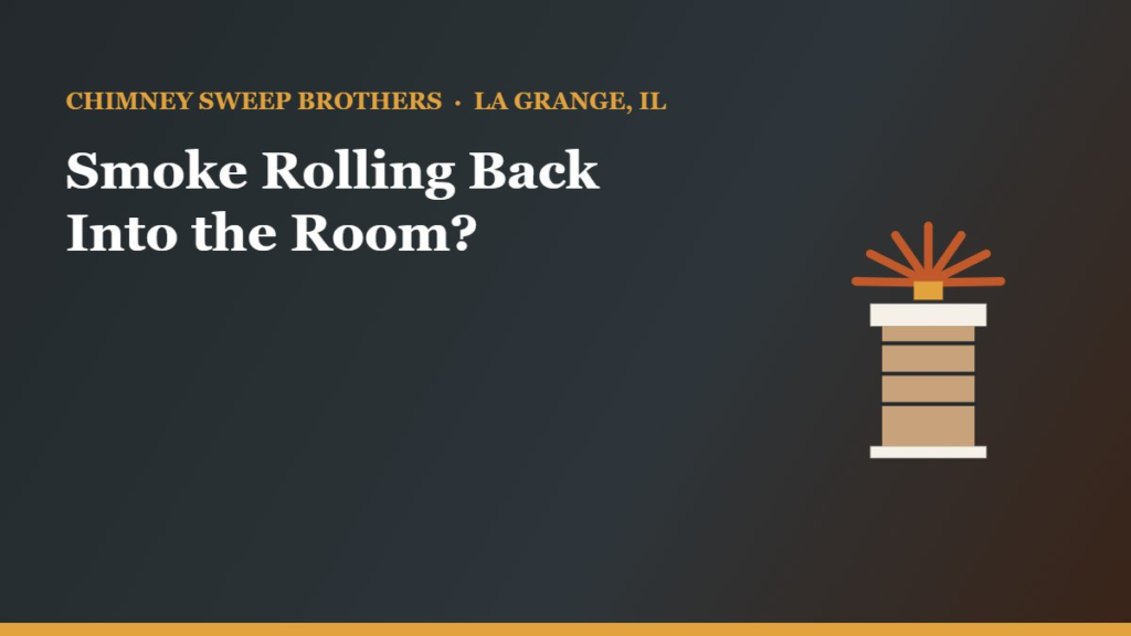 Smoke Rolling Back Into the Room? Here Is Why — Chimney Sweep Brothers, La Grange IL